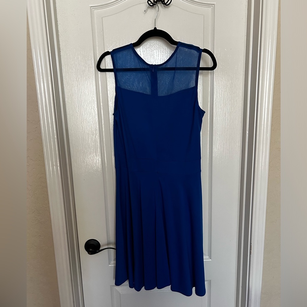 Blue Mesh Top Dress